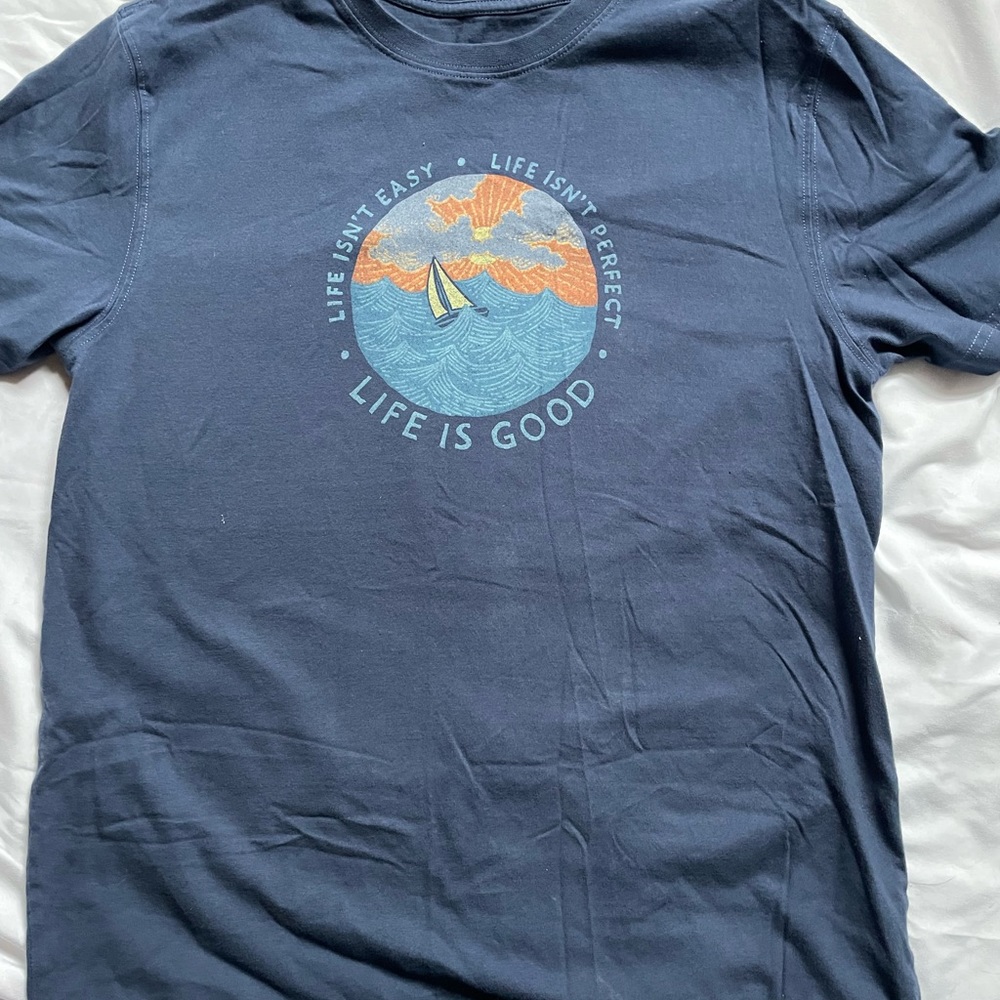 Life is Good T-Shirt Dark Blue